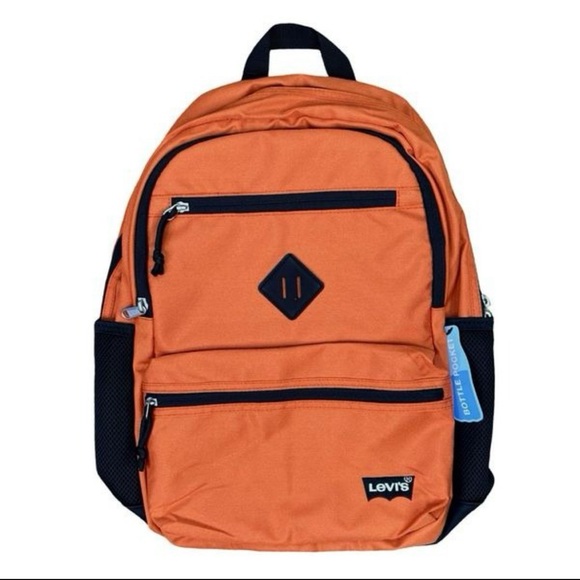 Levi's Men's 18” Backpack in Bold Orange - Picture 1 of 6